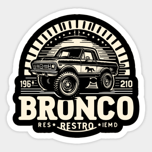 Retro Bronco Sticker